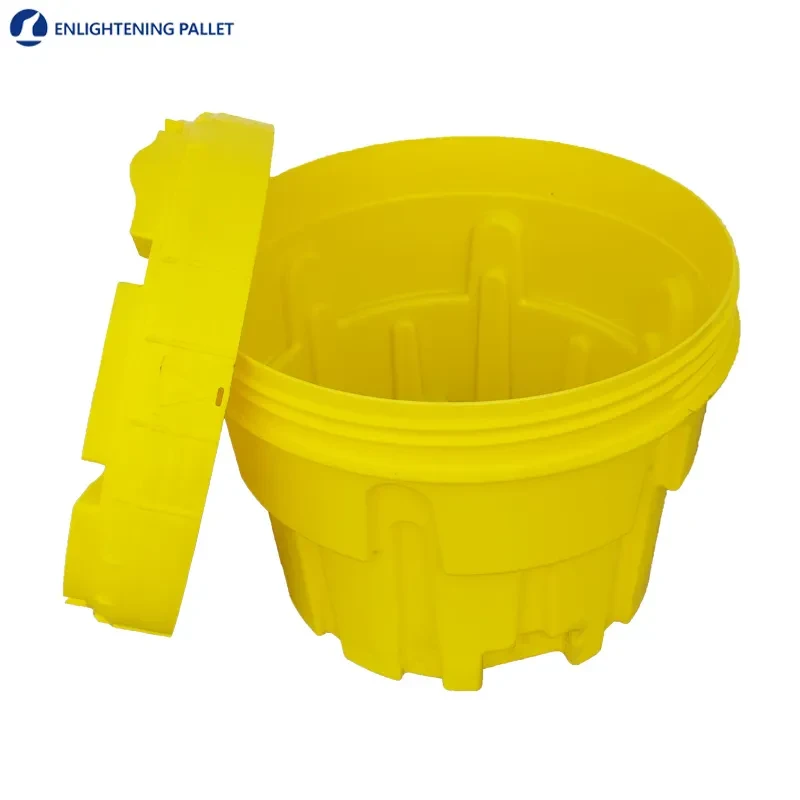 Spill-Control-Kits-Open-Lid-Yellow-Barrel Spill-Control-Kits-Open-Lid-Yellow-Barrel