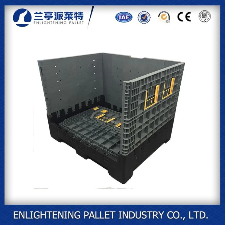 HDPE large bulk folding plastic pallet box