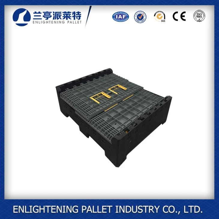 HDPE large bulk folding plastic pallet box
