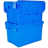 Plast Tote Turnover Container festet lokk