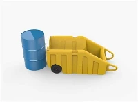 200 liter poly bundet trommelvogn