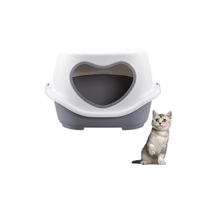 Hette med lukket hjerte-formet kattesøppel
