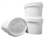Oval plastmaling spann med lokket
